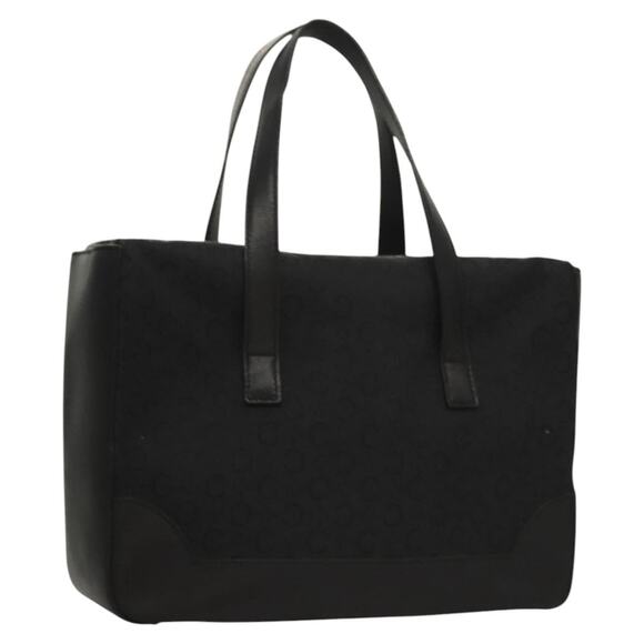 CELINE C Macadam Canvas Hand Bag Black - Picture 1 of 13
